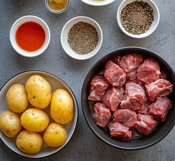 Slow Cooker Garlic Butter Beef Bites & Potatoes 2 Ingredients for Slow Cooker Garlic Beef Bites And Potatoes