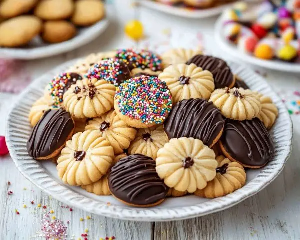 Italian Butter Cookies with Sprinkles and Cranberries 3 Italian Butter Cookies Recipe