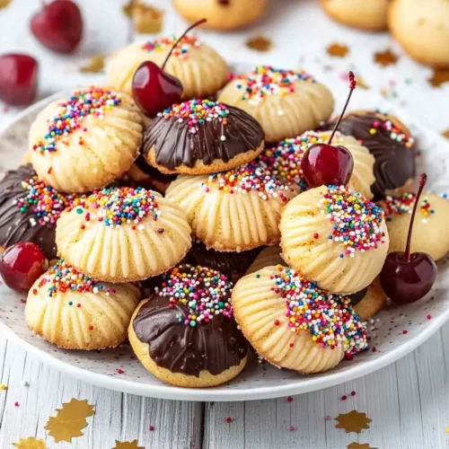 Italian Butter Cookies with Sprinkles and Cranberries 5 Italian Butter Cookies with Sprinkles and Cranberries