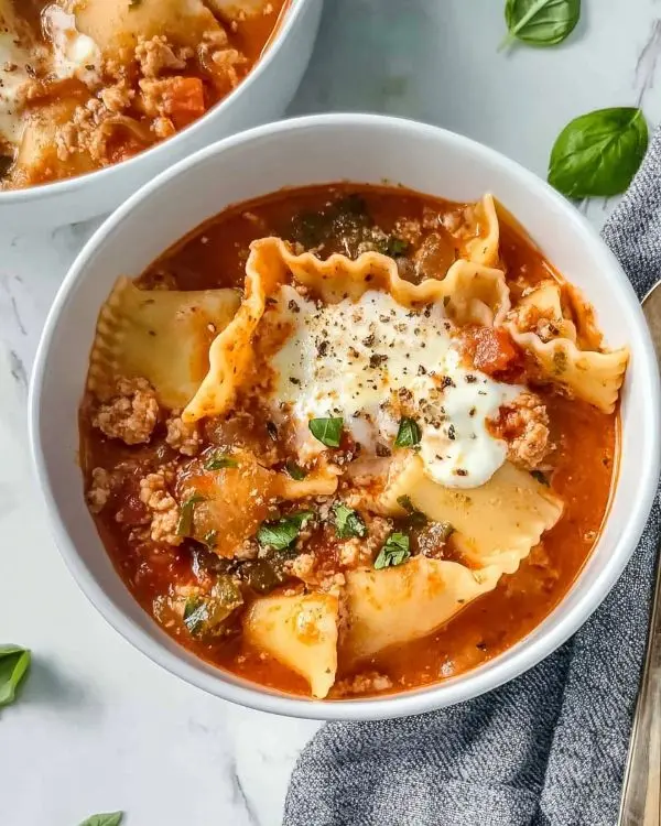 TikTok Lasagna Soup 4 Light Lasagna Soup