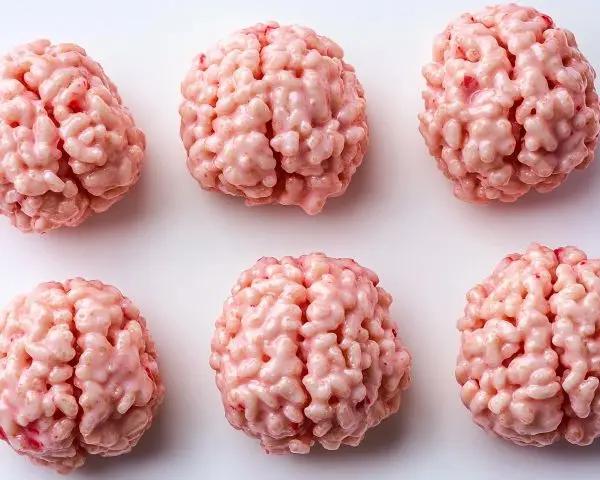 Marshmallow Rice Krispies Halloween Brains 2 Marshmallow Rice Krispies Halloween Brains recipe