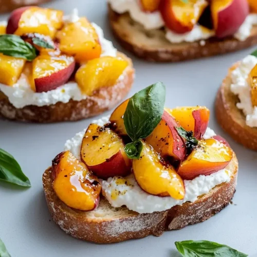 Peach Bruschetta With Whipped Ricotta 5 Peach Bruschetta With Whipped Ricotta