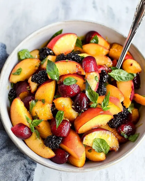 Summer Peach Fruit Salad 8 Peach Fruit Salad