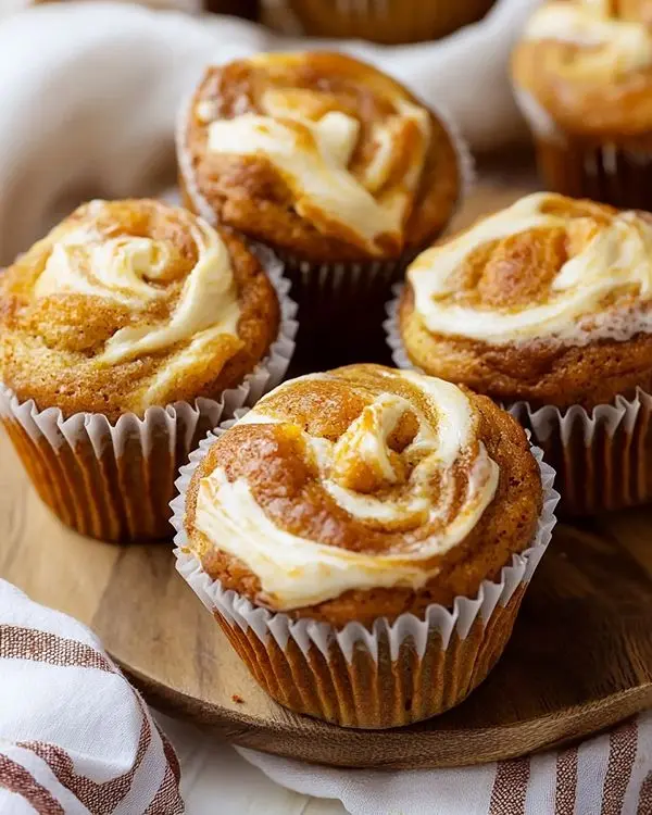 Pumpkin Cream Cheese Swirl Muffins 4 Pumpkin Cream Cheese Swirl Muffins Recipe