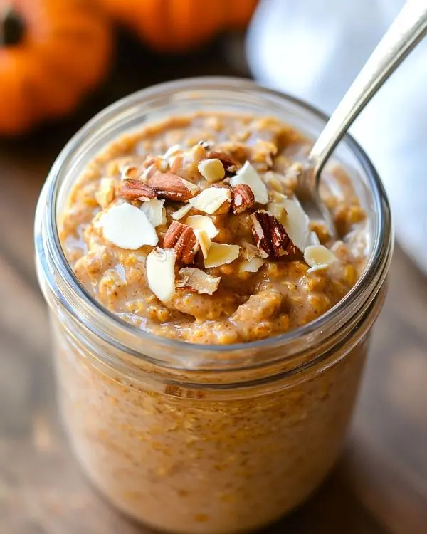 High Protein Pumpkin Overnight Oats 6 Pumpkin Overnight Oats recipe