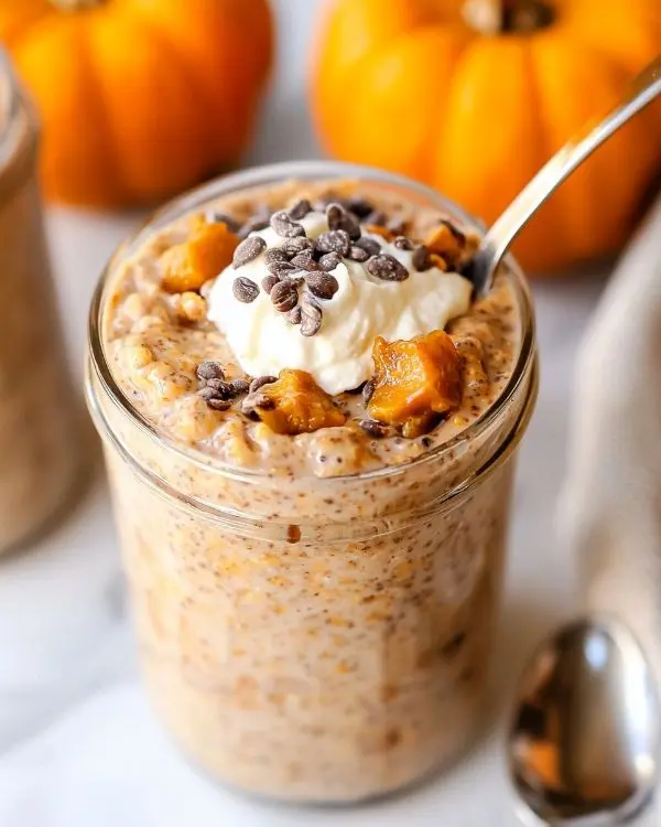 High Protein Pumpkin Overnight Oats 8 Pumpkin Overnight Oats