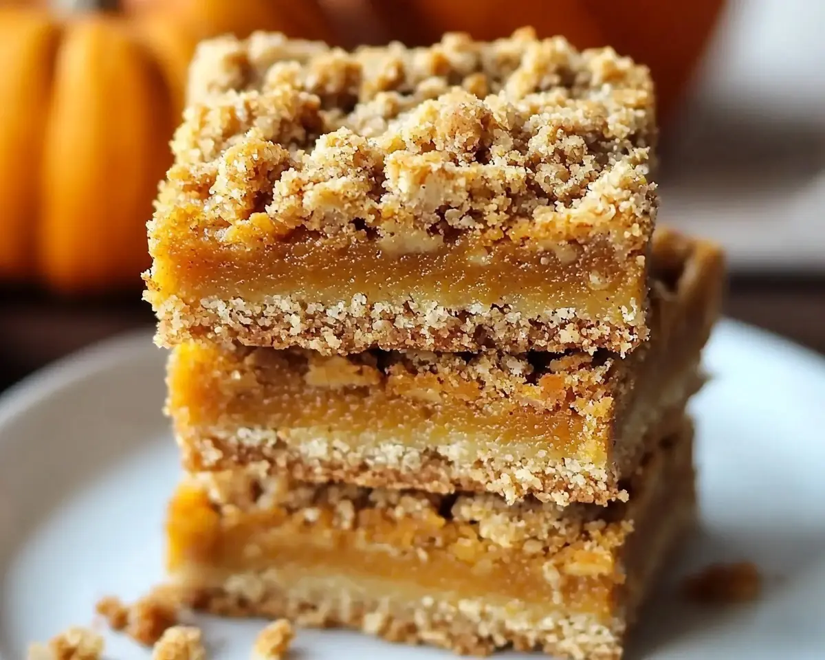 Pumpkin Pie Crumble Bars