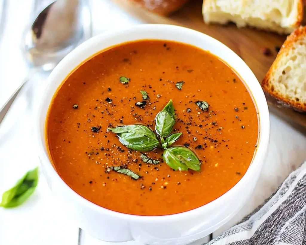 Roasted Tomato Basil Soup