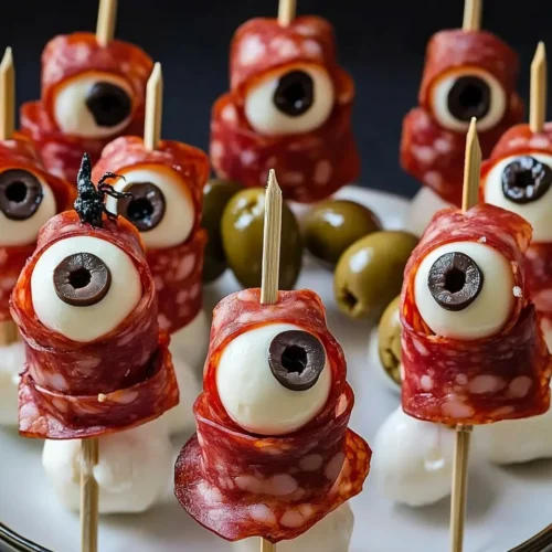 Salami Mozzarella Eyeballs 5 Salami Mozzarella Eyeballs Recipe