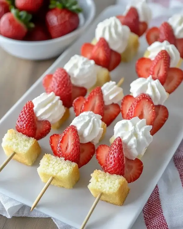Strawberry Shortcake Kabobs Recipe 3 Shortcake Kabobs Recipe