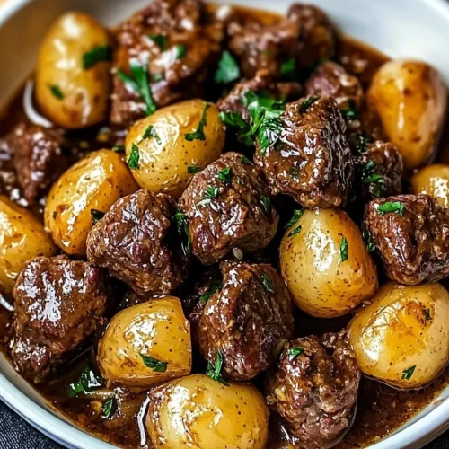 Slow Cooker Garlic Butter Beef Bites & Potatoes 5 Slow Cooker Garlic Butter Beef Bites & Potatoes