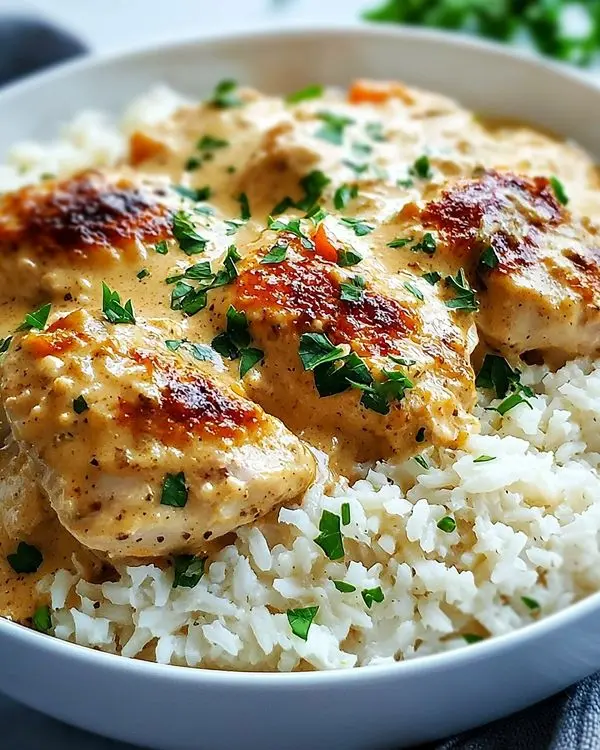 Creamy Chicken and Rice 4 Smothered Chicken and Rice