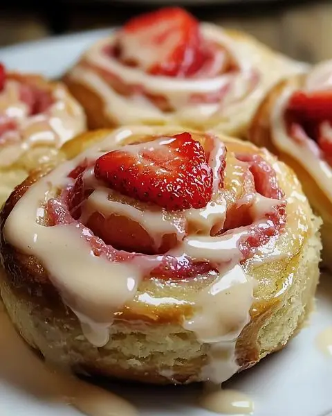 Strawberry Cheesecake Cinnabon Rolls 3 Strawberry Cheesecake Cinnabon Rolls recipe