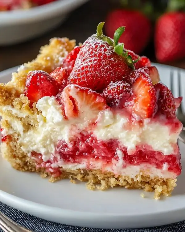 Strawberry Cheesecake Dump Cake 3 Strawberry Cheesecake Dump Cake recipe
