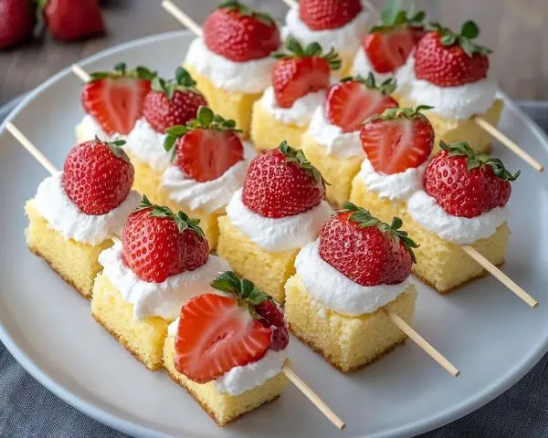 Strawberry Shortcake Kabobs Recipe 4 Strawberry Shortcake Kabobs Recipe