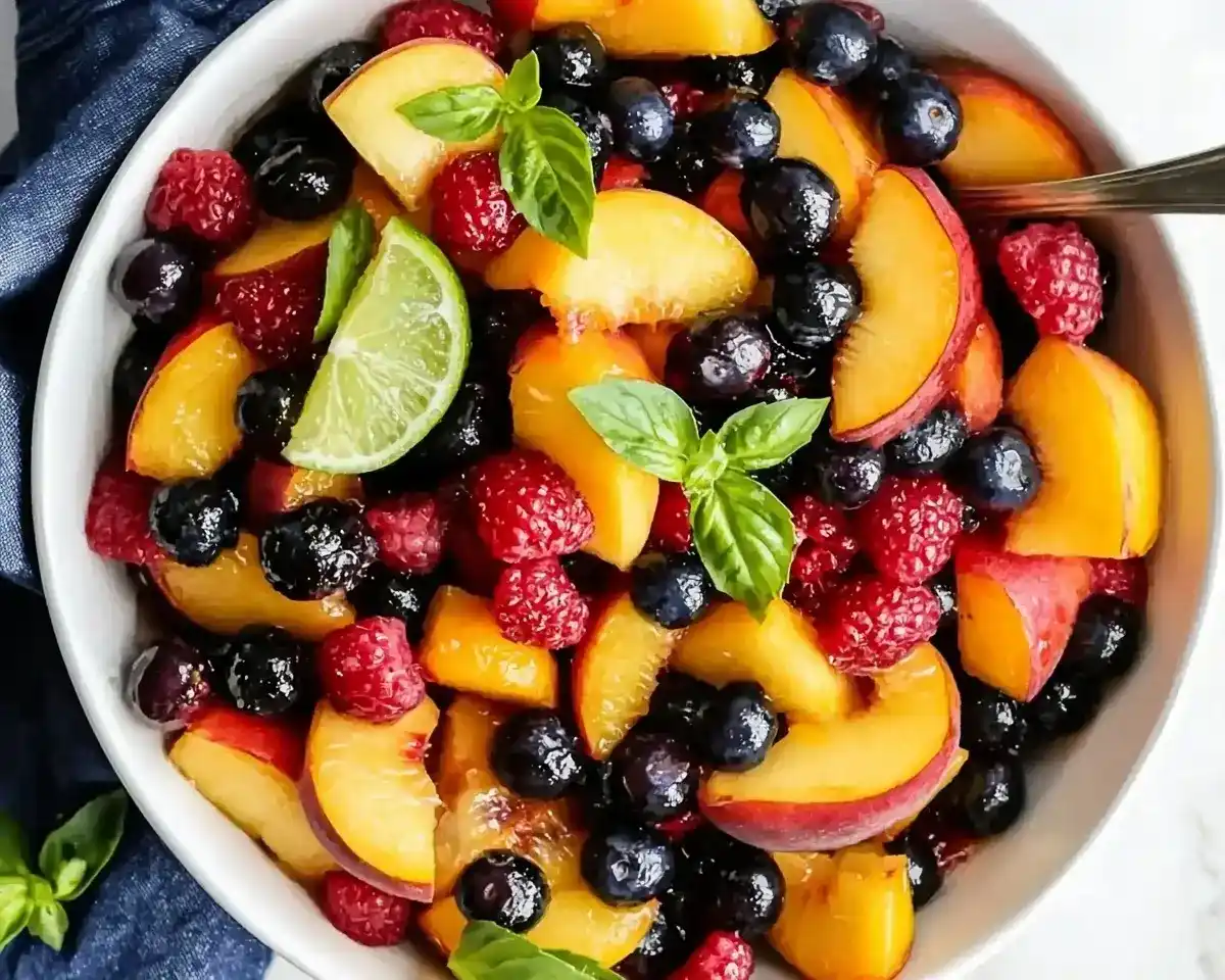 Summer Peach Fruit Salad