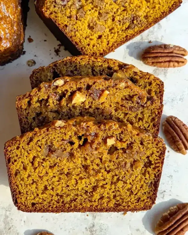Sweet Sourdough Pumpkin Bread With Cinnamon and Pecans