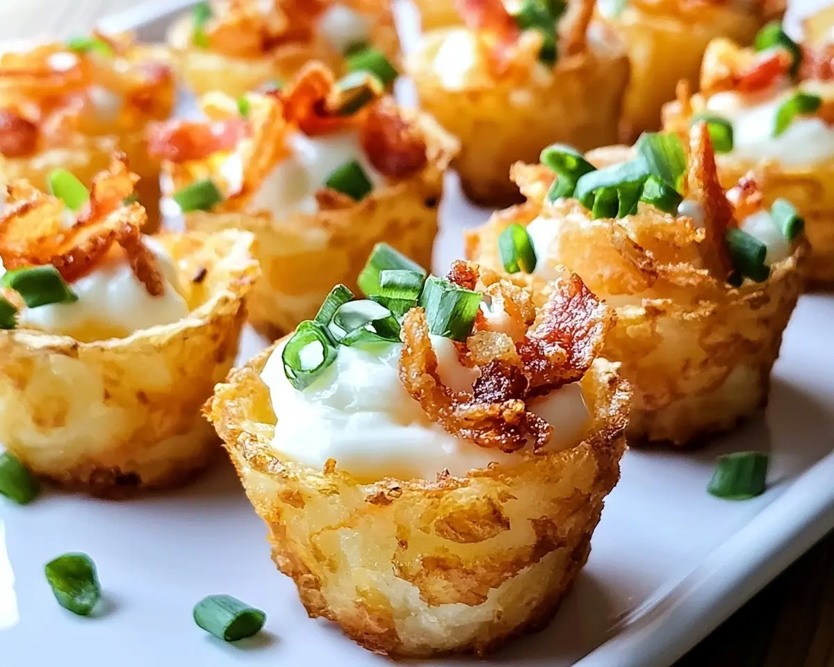 Tater Tot Appetizer Cups