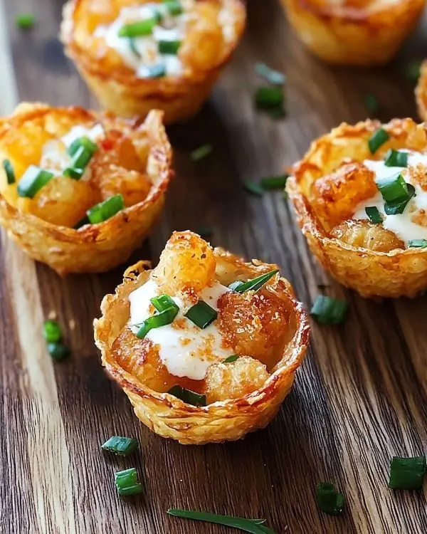 Tater Tot Appetizer Cups Recipe 4 Tater Tot Appetizers