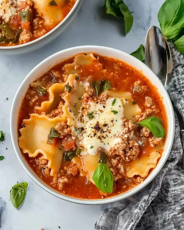 TikTok Lasagna Soup 2 TikTok Lasagna Soup recipe