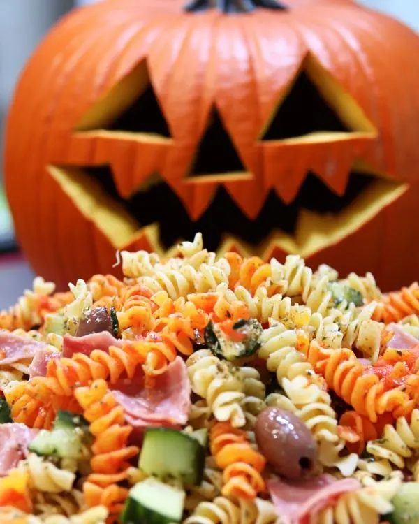 UpChuckin' Pumpkin Loaded Pasta Salad 2 UpChuckin' Pumpkin Loaded Pasta Salad recipe