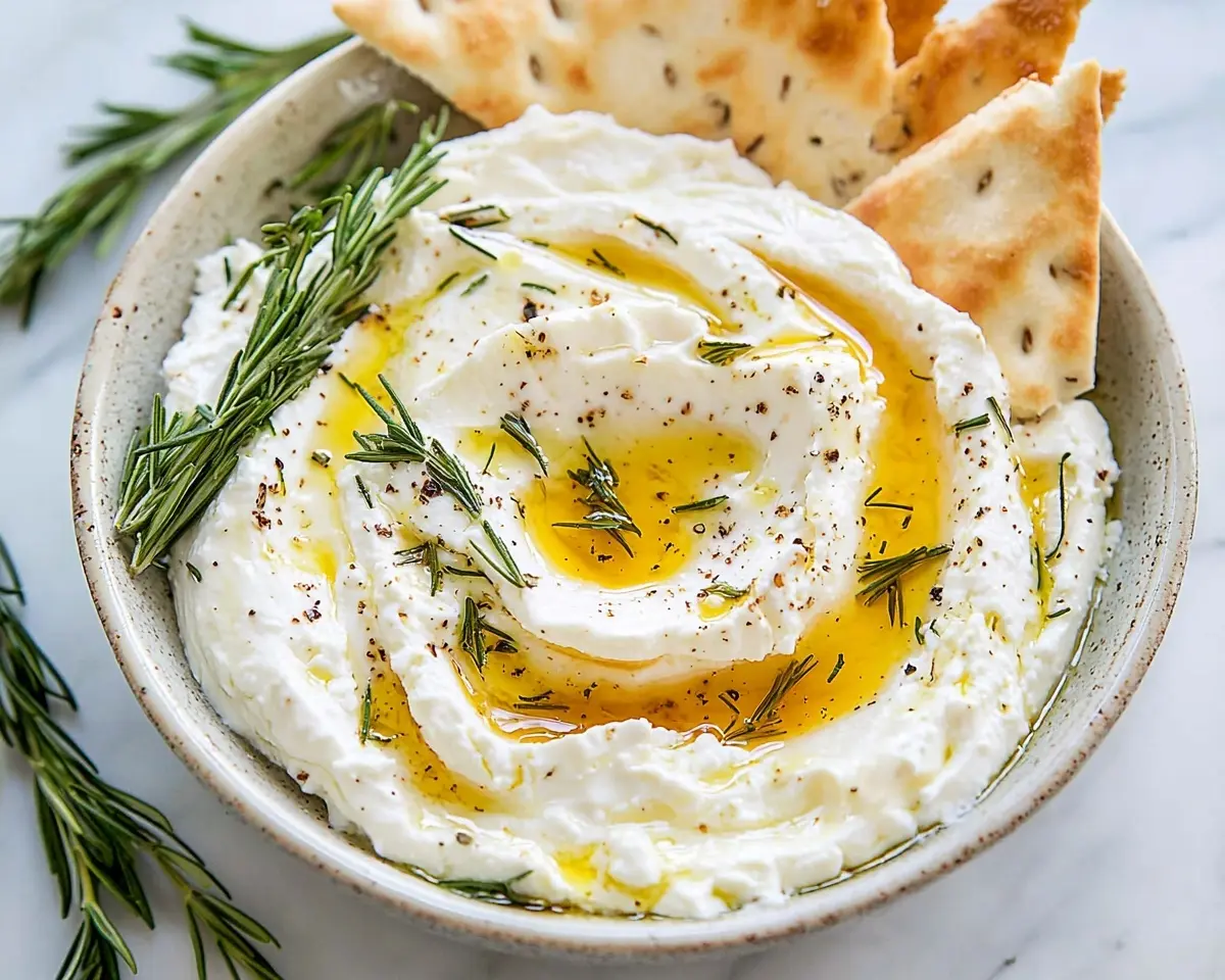 Whipped Feta with Honey 1 Whipped Feta with Honey