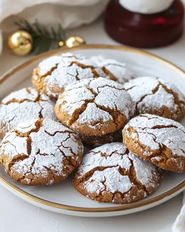 Gingerbread Crinkle Cookies 3 Best Ginger Bread Cookies