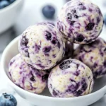Blueberry Cheesecake Protein Bites