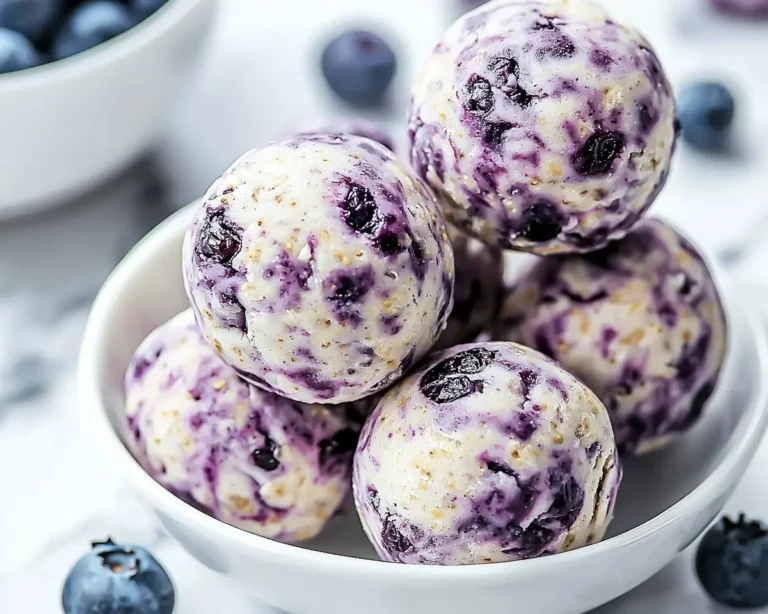Blueberry Cheesecake Protein Bites