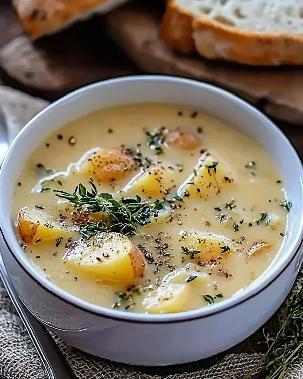 Ultimate Cheddar Garlic Herb Potato Soup 4 Cheddar Garlic Herb Potato Soup Recipe