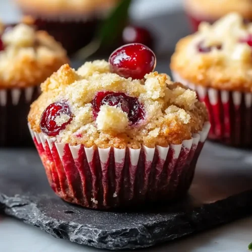 Cherry Cobbler Muffins