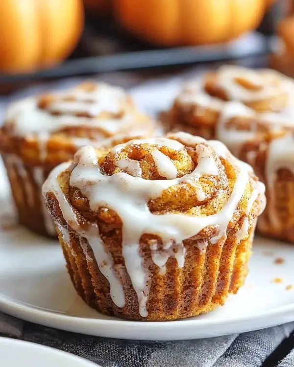 Best Pumpkin Cinnamon Roll Muffins Ever 3 Cinnamon Roll Muffins