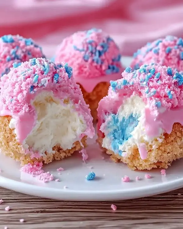 Crispy Cotton Candy Cheesecake Bombs 3 Cotton Candy Cheesecake Bombs