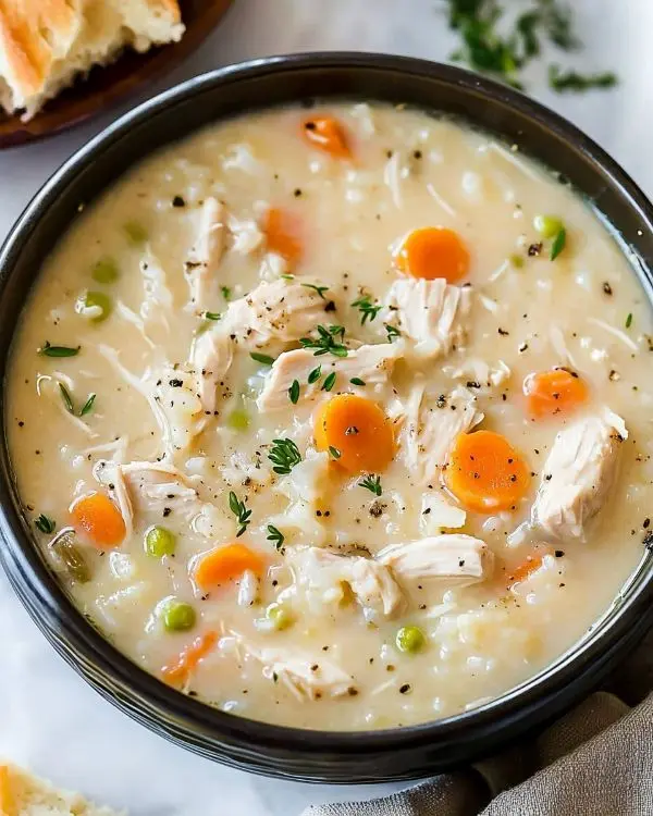 Creamy Chicken and Rice Soup 4 Creamy Chicken and Rice Soup Recipe
