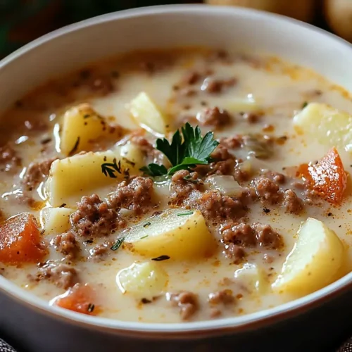 Creamy Hamburger Potato Soup 5 Creamy Hamburger Potato Soup