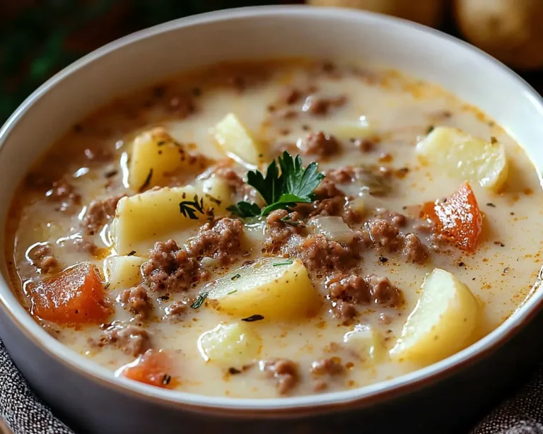 Creamy Hamburger Potato Soup