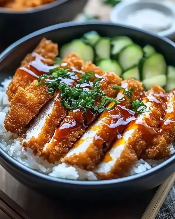 Crispy Japanese Katsu Bowls Recipe 2 Crispy Japanese Katsu Bowls recipe