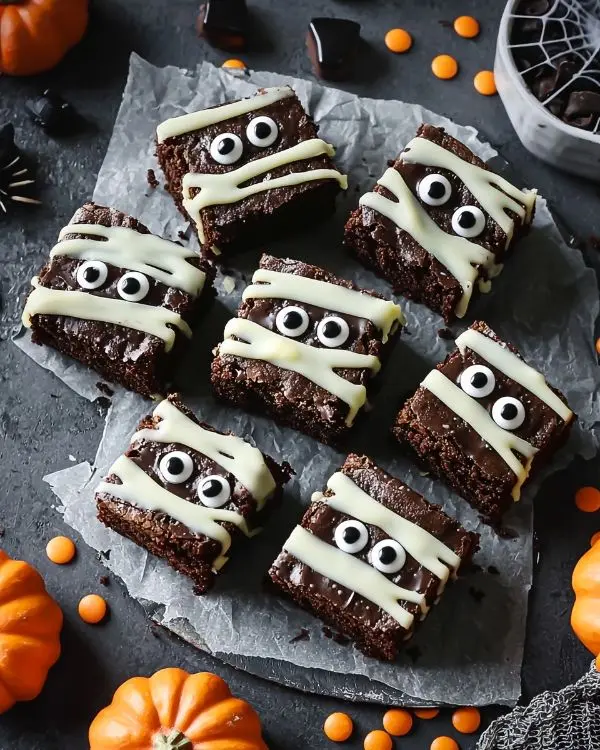 Spooky Mummy Brownies 3 Cute Brownies Ideas