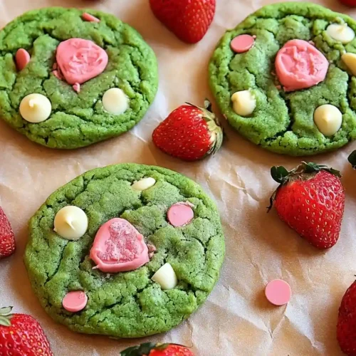 Double Strawberry Chocolate Matcha Cookies 5 Double Strawberry Chocolate Matcha Cookies