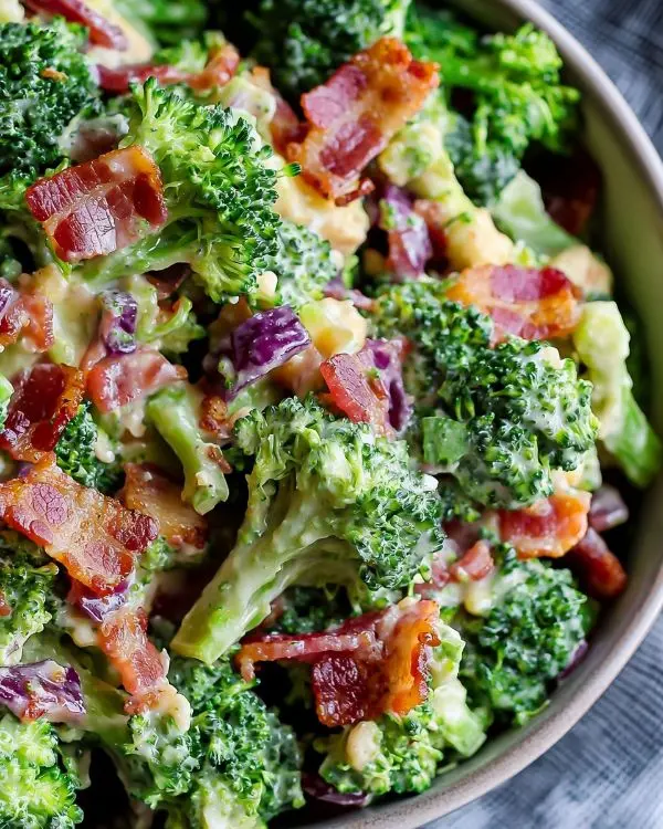Easy Broccoli Bacon Salad 4 Easy Bacon Salad Dish
