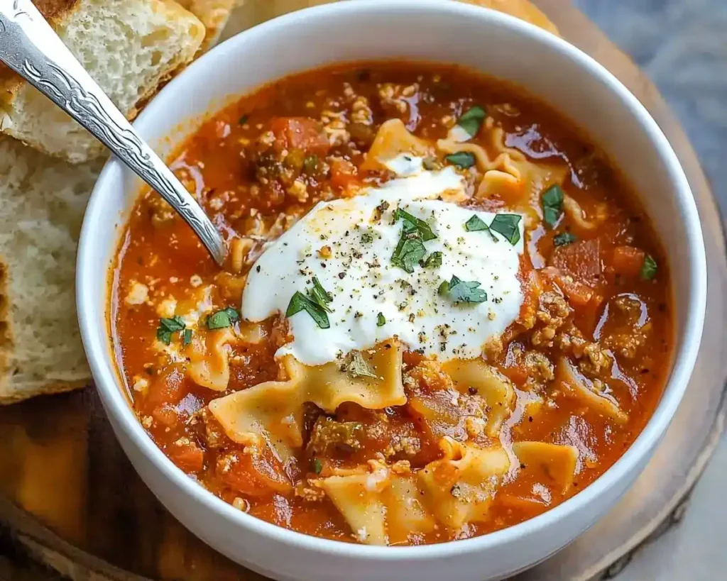 Easy Lasagna Soup