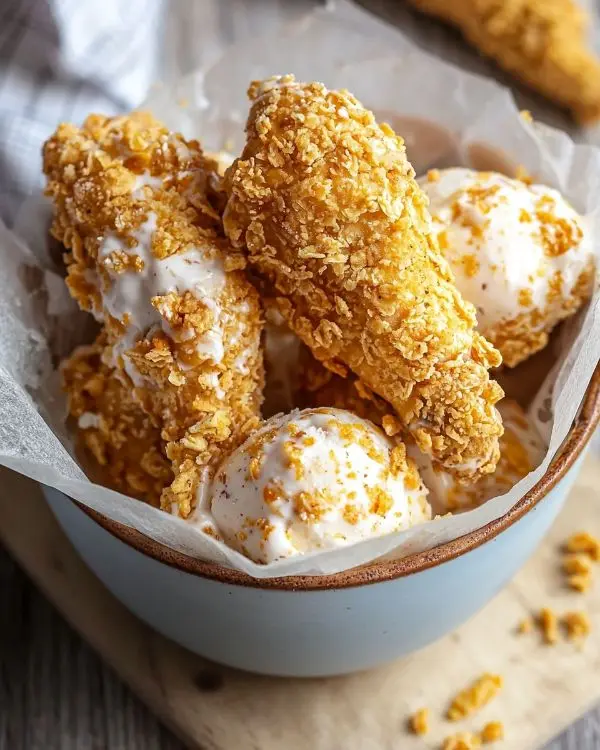 Homemade Fried Chicken Ice Cream 4 Fried Chicken Ice Cream