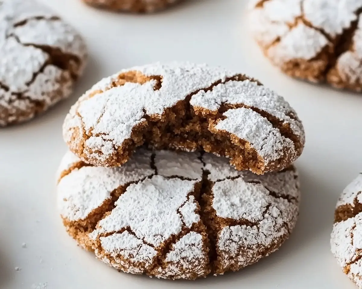 Gingerbread Crinkle Cookies