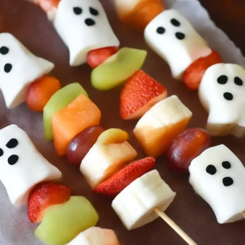 Halloween Ghost Fruit Kabobs 5 Halloween Ghost Fruit Kabobs