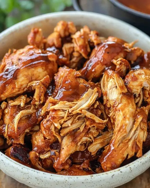 30-Minute Instant Pot BBQ Pulled Chicken 4 Healthy High Protein Meals