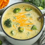 High Protein Broccoli Cheddar Soup