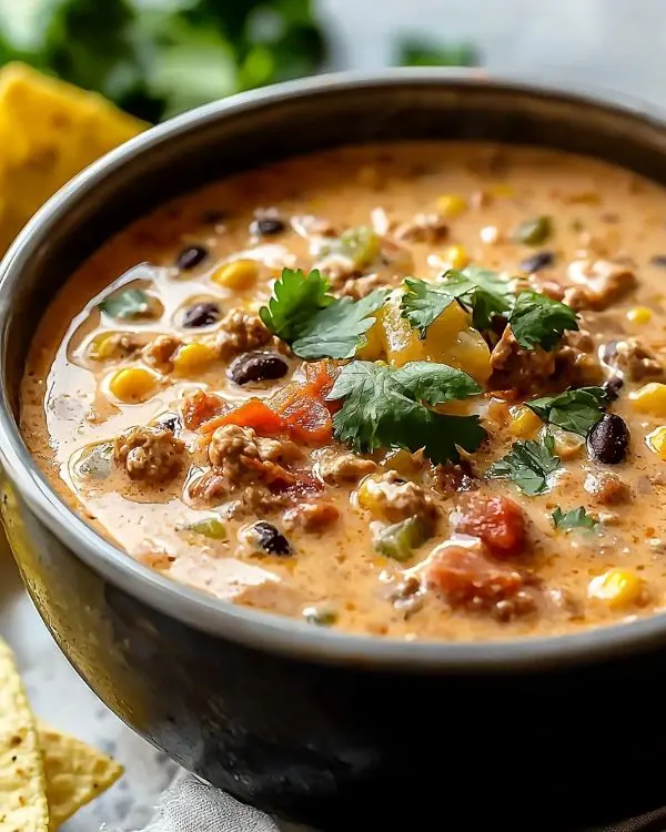High Protein Creamy Taco Soup 4 High Protein Creamy Taco Soup Recipe