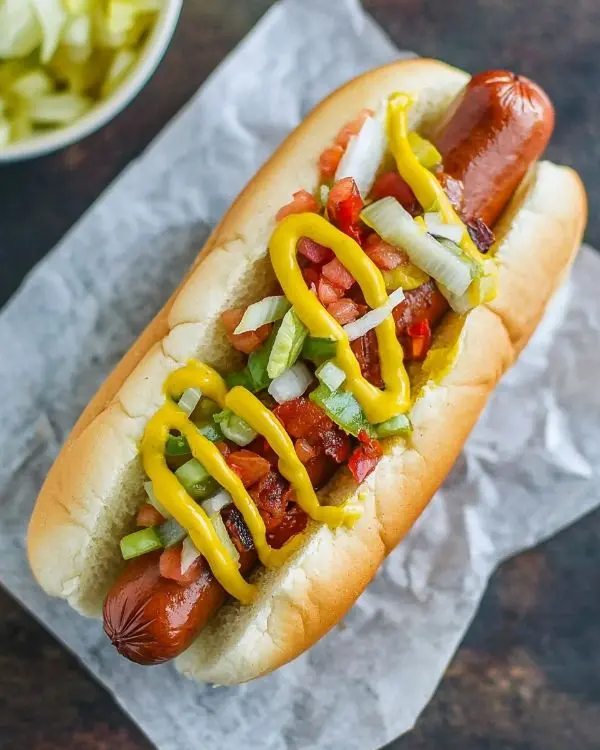 Dominican Style Hot Dogs 3 Hot Dogs