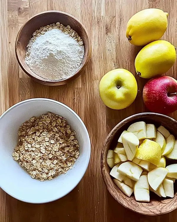 Simple Apple Crumble Recipe 2 Main ingredients for Apple Crisp Crumble Recipe