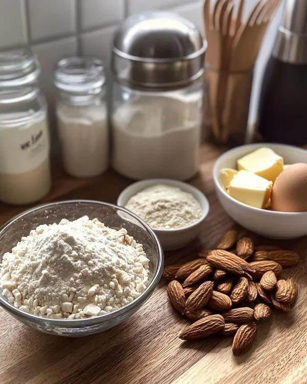 Main ingredients for Christmas Italian Cookies